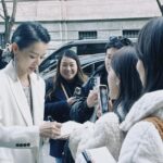 Myolie Wu Instagram - Some behind the scenes, Mr Brunello checking Mr Lee’s suit to perfection 😄, so happy to meet many friends and fans too! ❤️🇮🇹 @brunellocucinelli @brunellocucinelli_brand #brunellocucinelli #milanfashionweek2024