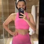 Myolie Wu Instagram - New year new color, finally have time to do some exercise 💪🏻💪🏻🌸😄 @wiskiiactive