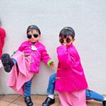 Myolie Wu Instagram - Last day of school before CNY 😄🧧㊗️🐼 @hakkaphil #liamyikwanglee #ryanyiklamlee #brendanyiktinglee #kungfu #黃飛鴻之英雄有夢