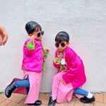 Myolie Wu Instagram - Last day of school before CNY 😄🧧㊗️🐼 @hakkaphil #liamyikwanglee #ryanyiklamlee #brendanyiktinglee #kungfu #黃飛鴻之英雄有夢