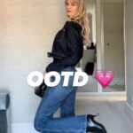 Nadine Leopold Instagram – Outfit of the day 💗 #ootd links in bio 💗