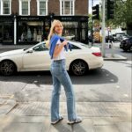 Nadine Leopold Instagram – Oh happy days! I just love london when the sun is out! 🥰 shot some fun new Streetstyle for you guys.. coming soon 📸 @nicfordphoto