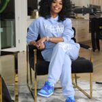 Nafessa Williams Instagram - Y’all feeling this @y__fear sweatsuit I made for myself? I love the color. Should I make more? Your Fears and Egos Aren’t REAL! #yfear #explore #explorepage #streetwear