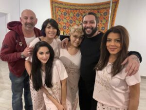 Nahed El Sebai Instagram - كل پيچامة عيد و احنا طيبيين عيد سعيد عليكم @nahedfareedshawky @rashamorchedy @ayahsamaha @moc.bay