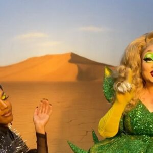 Naomi Smalls Instagram - Kimberly Chi. CEO, mogul, best friend, cinnamon roll etc. @kimchi_chic So proud of everything you have accomplished and thank you so much for collaborating with your #1 fan (me). 2 queens 1 Desert coming soon to @kimchichicbeauty 💛🌵💚 promo by: @ashdanielsen @mostlyjune_