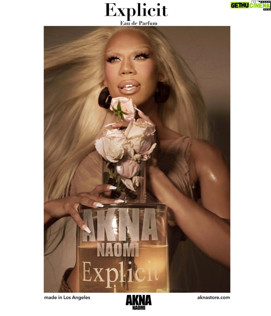 Naomi Smalls Instagram - Explicit Eau De Parfum by @akna.store and Naomi. Bitter orange, rose iris, guaiacwood and pink pepper create a scent that intrigues and attracts. Explicit enhances your sensual state and helps release your inhibitions. Indulge yourself and your explicit counterpart. The uncensored sensory experience, Explicit. Available online November 24th. Los Angeles preview of scent and collaboration tonight November 18th 6-10pm 1748 W Adams, Los Angeles, CA 90018