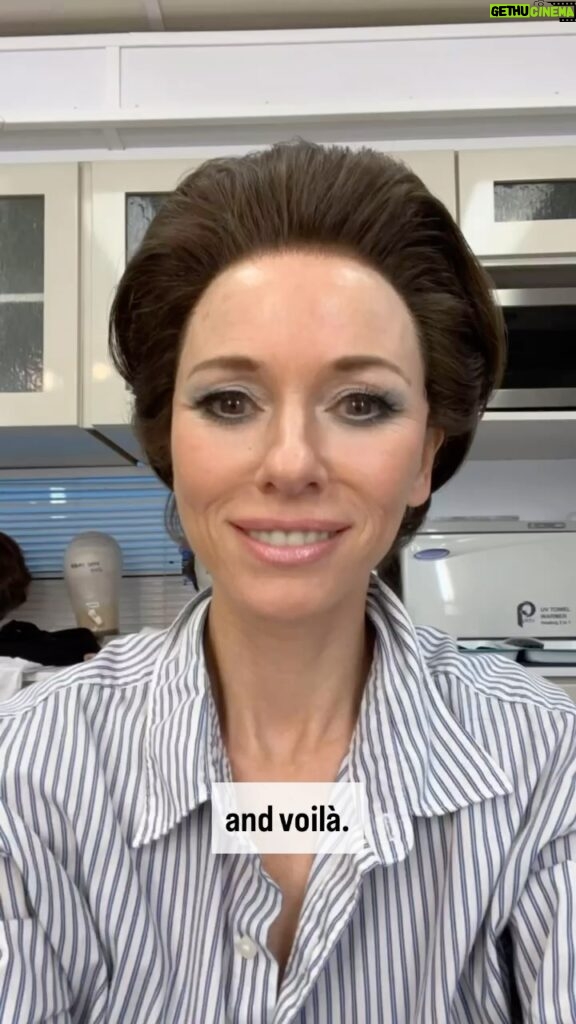 Naomi Watts Instagram - BTS: From bedhead to bouffant to perfectly snatched, it takes mad skills and multiple tools to transform into young Babe @feudfx