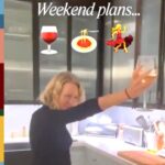 Naomi Watts Instagram - What’s our favorite way to start the weekend? By dancing around the kitchen, of course! 💃 Leave your favorite songs to kick off the weekend to below!
