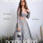 Nargis Fakhri Instagram - A captivating vision of grace and glamour! Nargis Fakhri dazzles on the cover of Wedding Vows magazine. Magazine: @weddingvows.in Muse: @nargisfakhri Founder & CEO: @itsme_daksh Photography @ishanzaka Fashion Editor / Stylist: @sshorewala Words: @farvi_wadhwa MUA: @makeup.yasmin Hair: @shefali_hairstylist.81 Video: @anuragkanoje18 @navi.nphotography Production: @ssfashionstudiobyshrreeya Assistant Stylist: @hopeandfaith_arts Decor: @discoveryevents @yashgandhi94 Location: @pixyl_media Manager @mahakbrahmawar Artist Reputation Management: @media.raindrop For Wedding Vows: @farvi_wadhwa Cover : Outfit @adaaraofficial Jewels @solitariodiamonds Glinares @shisenfox Bag @lovetobag Shoes @chaljooti