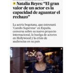 Natalia Reyes Instagram - Gracias al diario @el_pais de España 🇪🇸 por esta entrevista, estoy feliz de poder anunciar por fin mi participación como #ÁngelaCarrasco en la miniserie #CamiloSuperstar que estrenaremos en @sansebastianfes el próximo 27 de septiembre 💥 Van a alucinar con el Camilo de @alejandrojato 🕺 Gracias @curronovallas @buendiaestudios @mesalafilms @juanleoncasting @atresplayer ✍️ @lucas_agustin_reynoso 📸 @smesari • Thanks to @el_pais 🇪🇸 for this interview, I’m thrilled to announce my participation as #ÁngelaCarrasco in the miniseries #CamiloSuperstar that we’ll premiere on @sansebastianfes on September 27th 💥 You're going to be amazed by @alejandrojato's Camilo #NataliaFromColombia #SanSebastianFilmFestival