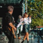 Natalie Imbruglia Instagram - Christchurch thanks for making the last show of the tour so special!! I feel really lucky to have the opportunity to do what I love for a Living… 🍀🍀🍀 @thecorrsofficial 💗 @thetonichilds 💚@germeinsisters 💛Thanks to you all for your energy and kindness.. and to my band and crew and the whole production team for making it all possible every night!! 💜💜💜💃🏽✨ Thanks @elfie_germein for these pics 😘 THANKS @drewmac48 you are a legend ❤️ Styling: @fredericalovellpank 😘 Top: @chopovalowena 💗 Skirt: @nanushka#