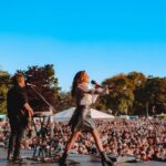 Natalie Imbruglia Instagram - Christchurch thanks for making the last show of the tour so special!! I feel really lucky to have the opportunity to do what I love for a Living… 🍀🍀🍀 @thecorrsofficial 💗 @thetonichilds 💚@germeinsisters 💛Thanks to you all for your energy and kindness.. and to my band and crew and the whole production team for making it all possible every night!! 💜💜💜💃🏽✨ Thanks @elfie_germein for these pics 😘 THANKS @drewmac48 you are a legend ❤️ Styling: @fredericalovellpank 😘 Top: @chopovalowena 💗 Skirt: @nanushka#