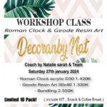 Natalie Sarah Instagram – Hai hai,

Decoranbynat mau ngadain workshop ResinArt 😍

Ada 2 sesi Workshop yang akan didadakan
1. Roman Clock Resin Art
2. Geode Resin Art

Boleh Pilih Sesi workshop nya , tapi Saran kita ikut kedua sesinya 😍 kenapa? karena materi dan tingkat kesulitan yang berbeda tentunya 

DecoranbyNat akan sharing bagaimana cara membuat coaster dengan beberapa teknik dasar yang akan membantu kalian memahami karakteristik dari resin & sesi 2 akan membuat geode resin art pada media yg Lebih besar 😍

For more info:
 6282123546912 atau 081315733754
@decoranbynat