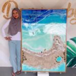 Natalie Sarah Instagram - Ocean Beach ResinArt Sumba Ceunah 😁🏝️ Pake Sound ini kata Abi Cocok buat aku 😂😆 katanya Sepertinya Kamu Dari Planet yg Lain, Emang iya???? Planet apa kira2 ya 🙄 akupun Bertanya2 🤭🤣