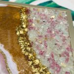 Natalie Sarah Instagram - Geode Resin Art size 72 x 213 💝🩷💝 Punya kak Tafida Thalib di Pasuruan - #decoranbynat #geoderesinart #art #diy #homedecor #pink #rosegold