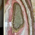 Natalie Sarah Instagram - Geode Resin Art size 72 x 213 💝🩷💝 Punya kak Tafida Thalib di Pasuruan - #decoranbynat #geoderesinart #art #diy #homedecor #pink #rosegold