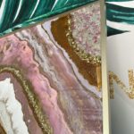 Natalie Sarah Instagram - Geode Resin Art size 72 x 213 💝🩷💝 Punya kak Tafida Thalib di Pasuruan - #decoranbynat #geoderesinart #art #diy #homedecor #pink #rosegold