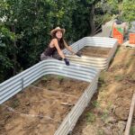 Natasha Liu Bordizzo Instagram - Start of Spring things 🌱 1. Starting an exciting project in the backyard. Clue: it involves a lot of fruit. 2. The babies! 3. The Huntington in March 🤍 4. Replacing grass with a Californian wildflower mix. 5. The same patch, a few days later 🥹 6. 🌸 7. Our DIY rock pool… I’m obsessed. Built via YouTube tutorial! We found a lot of the rocks on the street :’) 8. An artist and his art….