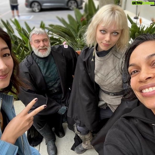 Natasha Liu Bordizzo Instagram - As you probably know, the strike has lifted 😮‍💨. All I’ve wanted to say for these many weeks is thank you from the bottom of my heart for all the love on Ahsoka 🤍💜. Thank you for coming along with us on such an epic journey!! Sabine taught me so much, especially about receiving mentorship, love and guidance, even when you least deserve it. This show was made by a huge team of genuinely good, kind people (hi @dave.filoni) who are all obsessed with Star Wars and even with all the other incredible experiences that came along with it, that part stood out to me. Alright now enjoy some fun snaps from set!! More to come!! @ahsokaofficial @starwars P.s. We miss you Ray. We miss you Shawna. X