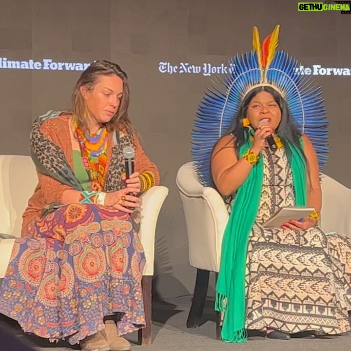 Nathalie Kelley Instagram - The most powerful voices at COP27 have been the Indigenous women, speaking up in defense of our forests, our oceans, our air and water, for LIFE itself. These woman are my constant inspiration, please follow and support their wonderful work. These are the voices and visionaries we need to guide us back into balance. Enough of the men in suits who are slaves to corporate interests, creating misguided and unjust policies and pouring money into Co2 Colonialist frameworks / carbon credit markets. @ninagualinga , @guajajarasonia @xiyebeara @jadethemighty - thank you for being our guiding lights, giving me hope amongst all the corporate greenwashing that has been the main hallmark of this years COP. May your powerful messages be heard far and wide. #COP27