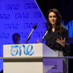 Nazanin Boniadi Instagram - I attended @oneyoungworld to share my journey in activism, but left having learned far more than I could possibly impart. While dictators are platformed at the UN, this summit belongs to the young leaders of the world who are impacting positive change. Courage surrounded me as I joined fellow panelists Hasina Safi, Nazanin Zaghari-Ratcliffe, @marziehhamidi.official to discussed the plight of Afghan and Iranian women. Special thanks to moderator and OYW Managing Director @ellarobertson_ . After a powerful keynote by mental health advocate @lucyhale, I was honored to introduce delegate David Johnson to speak. At 24, he is not only in his final year of medical school, but also founder and president of @letsunpackitco, a youth led movement to build hope, end stigma and demand action to make mental health a reality for Caribbean youth. I also feel immensely empowered and filled with hope after an intimate discussion with leading delegates from across the world. Among them, @crystalasige (Member of Parliament Kenya), @samuelcogolati (Member of the Chamber of Representatives or Belgium), and Anxhela Bruci (anti-human trafficking advocate). These are not just the leaders of tomorrow, they are leading today! Which is why the future looks so bright.