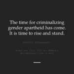 Nazanin Boniadi Instagram - The time has come to declare gender apartheid a crime.   For decades, Iranian women have faced various forms of gender-based discrimination at the hands of the Islamic Republic. Systematically and purposefully, Iranian officials have advanced the subjugation of women, girls, and others through the use of all instruments and powers of the state. They have instituted a complex web of discriminatory, degrading, and dehumanizing laws, policies, and practices in stark contravention of international law – with women and girls facing limits and restrictions in all aspects of our lives, from our education and employment to our dress and bodily autonomy.  The suffering of Iranian women and society as a whole must not go unnoticed, and concerted efforts are required to ensure that justice and equality prevail. That is why I have written a letter to UN Secretary-General António Guterres, urging him to declare gender apartheid a crime against humanity.” Nobel Peace Prize laureate Narges Mohammadi has written a letter from behind bars in Evin prison, where she is serving a 12-year sentence for “propaganda against the state,” among other things. Narges Mohammadi was awarded the Nobel Peace Prize 2023 for her fight against the oppression of women in Iran and her struggle to promote human rights and freedom for all.   Follow the link in our bio to read the full text. . #nargesmohammadi #ENDGENDERAPARTHEID Photo credit Vahid Zare Zadeh