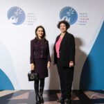 Nazanin Boniadi Instagram - A few clips from my spotlight interview at the @parispeaceforum on November 11, 2023. Thanks to Deputy Director General Fabienne Hara, moderator Essie Assibu, and all organizers for inviting me to talk about ‘Women’s Rights and Democracy’ and to highlight the plight of the Iranian people. Full interview at the link in bio. #WomanLifeFreedom