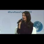 Nazanin Boniadi Instagram - A few clips from my spotlight interview at the @parispeaceforum on November 11, 2023. Thanks to Deputy Director General Fabienne Hara, moderator Essie Assibu, and all organizers for inviting me to talk about ‘Women’s Rights and Democracy’ and to highlight the plight of the Iranian people. Full interview at the link in bio. #WomanLifeFreedom