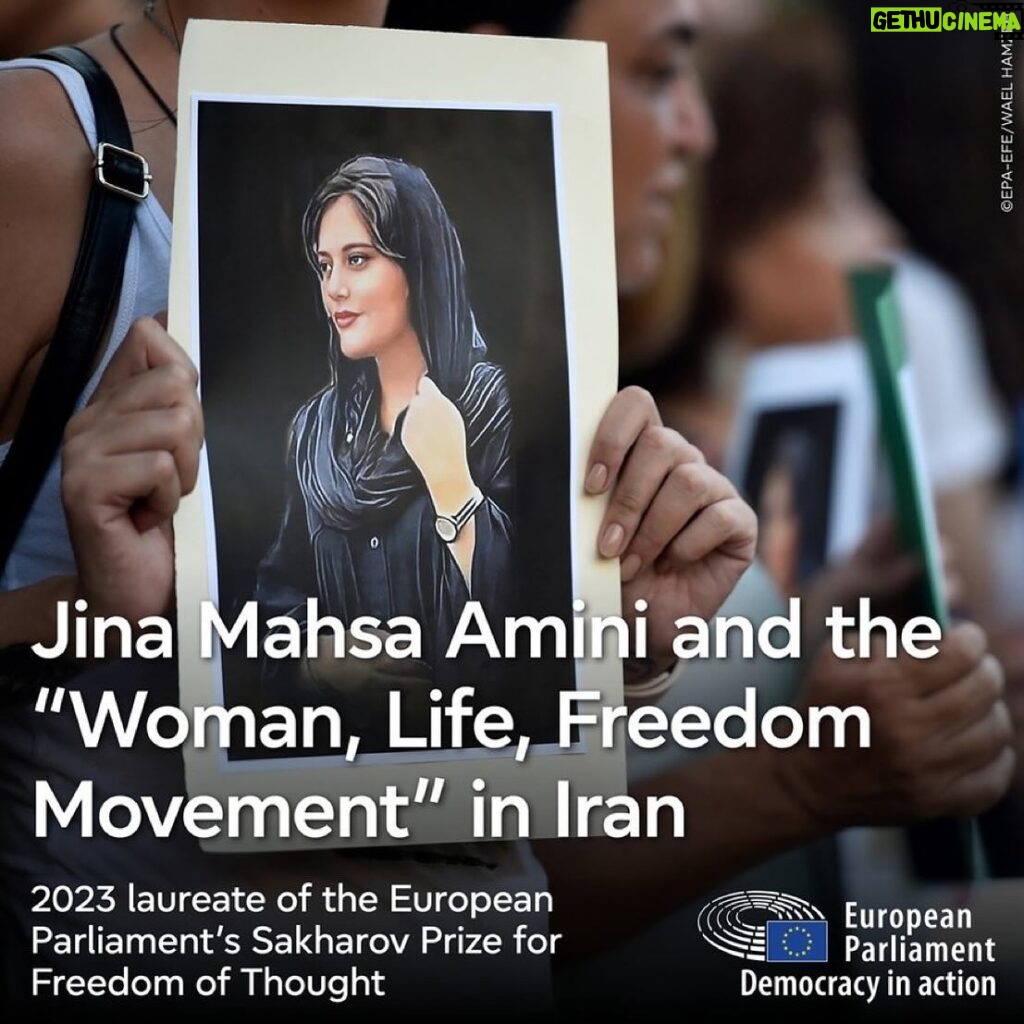 Nazanin Boniadi Instagram - The decision by the European Parliament to acknowledge Jina #MahsaAmini and the #WomanLifeFreedom movement with their 2023 Sakharov Prize is an important one. Keeping a light on the plight of the brave women and people of Iran who are risking everything for freedom, is a commitment to peace in the region and beyond. I hope they follow this acknowledgement with action to disempower the Islamic Republic and empower the Iranian people to achieve the freedom and democracy they are risking everything for.