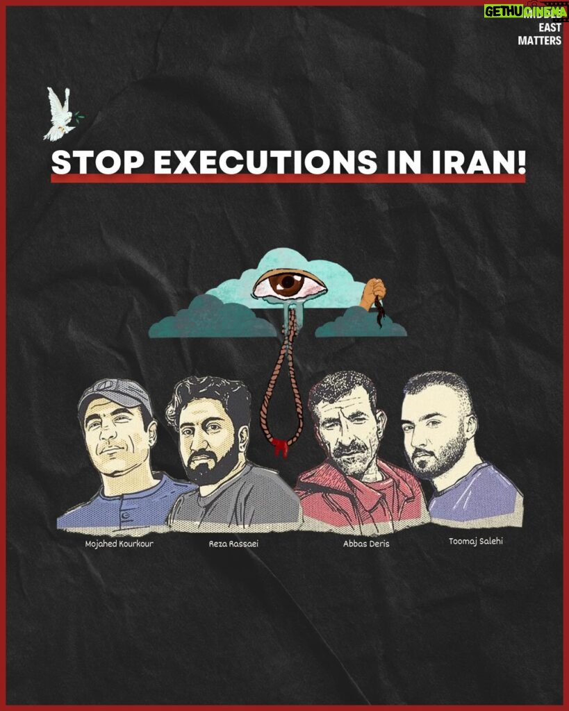Nazanin Boniadi Instagram - 🚨 Swipe to find a rally in your city this weekend Several Iranian protesters are at risk of execution. Join a rally in your city this weekend to demand the halt of executions in Iran. ✊✊ 📌 Toomaj Salehi is a prominent Iranian rapper who was violently abducted by authorities in October 2022 for supporting the nationwide anti-government protests. He is known for using his lyrics to criticize the Iranian regime. In April 2024, he was sentenced to death.  📌 Mojahed Kourkour (Abbas Kourkouri) was arrested during the nationwide anti-government protests in December 2022 and sentenced to death. His grossly unfair sham trial relied on torture-tainted confessions obtained while he was subjected to enforced disappearance.  📌 Reza Rasaei, 34, is a protester from Iran’s persecuted Kurdish ethnic minority and the Yarsan religious minority who was arrested in November 2022 and sentenced to death. He has been subjected to torture, including electric shocks, suffocation by putting a plastic bag over his head, and severe beatings to compel his forced confessions.  📌 Abbas Deris, 51, was sentenced to death after a grossly unfair trial in relation to the November 2019 nationwide protests. He was forced to confess was forced to confess under torture and pressure in solitary confinement, and his confession was aired on state TV prior to any legal proceedings. He is a father of three children.  🔴 CORRECTION: - Houston, TX: Sunday, April 28 ———————————————————- #DoNotExecute #StopExecutionsInIran Graphics by @sahar_ghorishi.x Photos via hoonar1401/x