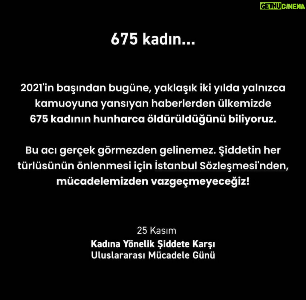 Nebahat Çehre Instagram - 25 Kasım Kadına Yönelik Şiddetle Mücadele Günü İstanbul Sözleşmesi Mücadelemizden Vazgeçmiyoruz…