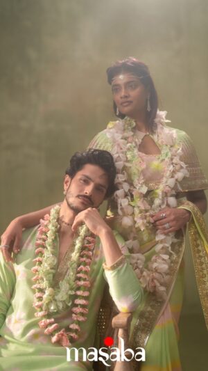 Neena Gupta Instagram - The Masaba Bride & The Masaba Groom 

@houseofmasaba #HouseofMasaba #TheMasabaBride #TheMasabaGroom