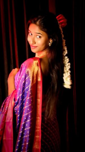 Neha Chowdary Endluri Instagram - Gundumalli 🤍 #neha_nani #reels #trending 
Saree : @sarees_by_siva