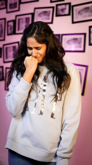 Neha Chowdary Endluri Instagram - Lyrics 🩵 #neha_nani #reels #trending