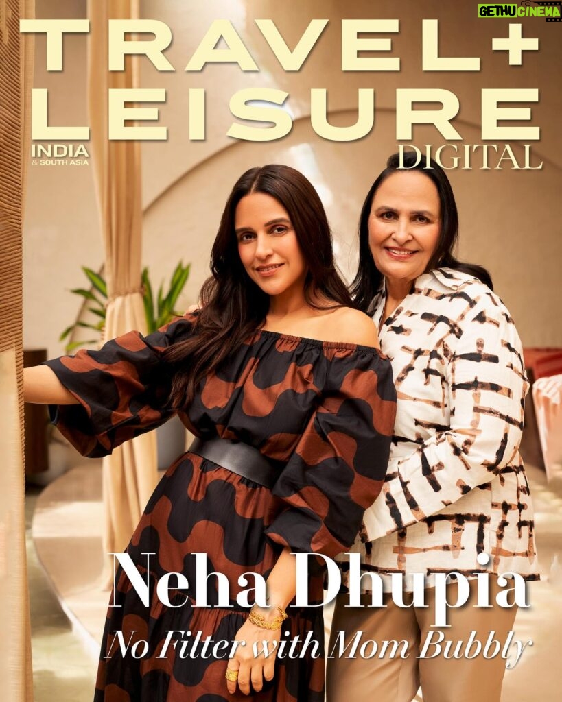 Neha Dhupia Instagram - #MotherLikeNoOther In a first, actor Neha Dhupia (@nehadhupia) graces the digital cover of Travel Leisure India & South Asia. And who better than her mother, Bubbly Dhupia (@babsdhupia)—who is also debuting her with maiden cover ever!— to accompany her? Dressed in the latest collection by Marks & Spencer, the mother-daughter duo is all heart and happiness. At the link in bio, read more about this special bond, as revealed by the daughter herself! Produced by Bayar Jain (@bayar.jain) Co-produced by Ishika Laul (@ishikalaul) Assisted by Muskaan Pruthi (@not_muskaan) Photography by Manasi Sawant (@manasisawant) Styled by Meagan Concessio (@spacemuffin27) Assisted by Harshita Samdariya (@harshitasamdariya), Shreya Agrawal (@_shhreeyyaa) Styling Intern: Shravanee Patil (@shravaneeeeeeee) Hair by Rakshanda Irani (@rakshandairanimakeupandhair) Assisted by Fauziya Shaikh (@fauziya_glamup) Makeup by Sonic Sarwate (@sonicsmakeup) Wardrobe Courtesy: Marks & Spencer (@marksandspencerindia) On Neha Dhupia: Earrings: E3K Jewelry (@e3kjewelry) Bracelets: Aekay (@aekay.in) Rings: Radhika Agrawal Jewels (@radhikaagrawalstudio) E3K Jewelry (@e3kjewelry) Footwear: Saint G (@saintgworld) On Bubbly Dhupia Earrings and Rings: Aekay (@aekay.in) Footwear: Steve Madden (@stevemaddenindia) Artist Management: Hardly Anonymous (@hardlyanonymous_2.0) Location: Luuma House, Mumbai (@luumahouse) #Tlindia #NehaDhupia #MothersDay #mothersdayspecial #mothersday2024