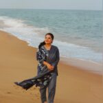 Neha Menon Instagram – Me and the ocean: Love at first sight🌊🤎
.
.
Kurti set from: @ka.yazhi ♥️