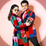 Neil Bhatt Instagram - Whole spectrum of LOVE ❤️ Wearing- @_umangmehta Shot by- @a.rrajaniphotographer #aishwaryasharma #neilbhatt #neilkiaish #colours #love #vibrant