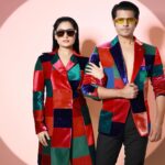 Neil Bhatt Instagram - Whole spectrum of LOVE ❤️ Wearing- @_umangmehta Shot by- @a.rrajaniphotographer #aishwaryasharma #neilbhatt #neilkiaish #colours #love #vibrant