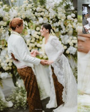 Nessie Judge Instagram - Akad Ceremony of Nessie & Andryan. 
-
Photo & Video — @byputrida 
Exclusive Media Partner — @thebridestory 
Wedding Planner — @pure.organizer
MUA @vinnagracia @vgmakeupstudio
Bride’s Attire — @wirantikurniabride
Groom’s Attire — @beskapan
Shoes — @jimmychoo 
Ring — @tiffanyandco 
Decoration — @tuesdayproject
Live cam — @viding.co 
Invitation — @invitto.printery 
Venue — @alilascbd