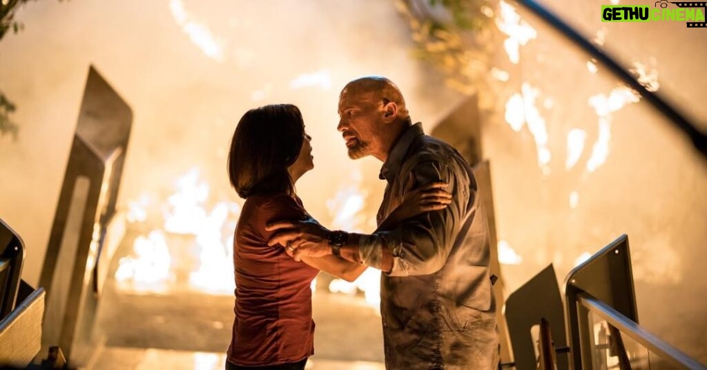 Neve Campbell Instagram - Shooting on Skyscraper has been intense and amazing. Dwayne Johnson such a bright star and fantastic human being. First class crew and cast. This has been an incredible ride. Can’t wait to share this film with you all.
