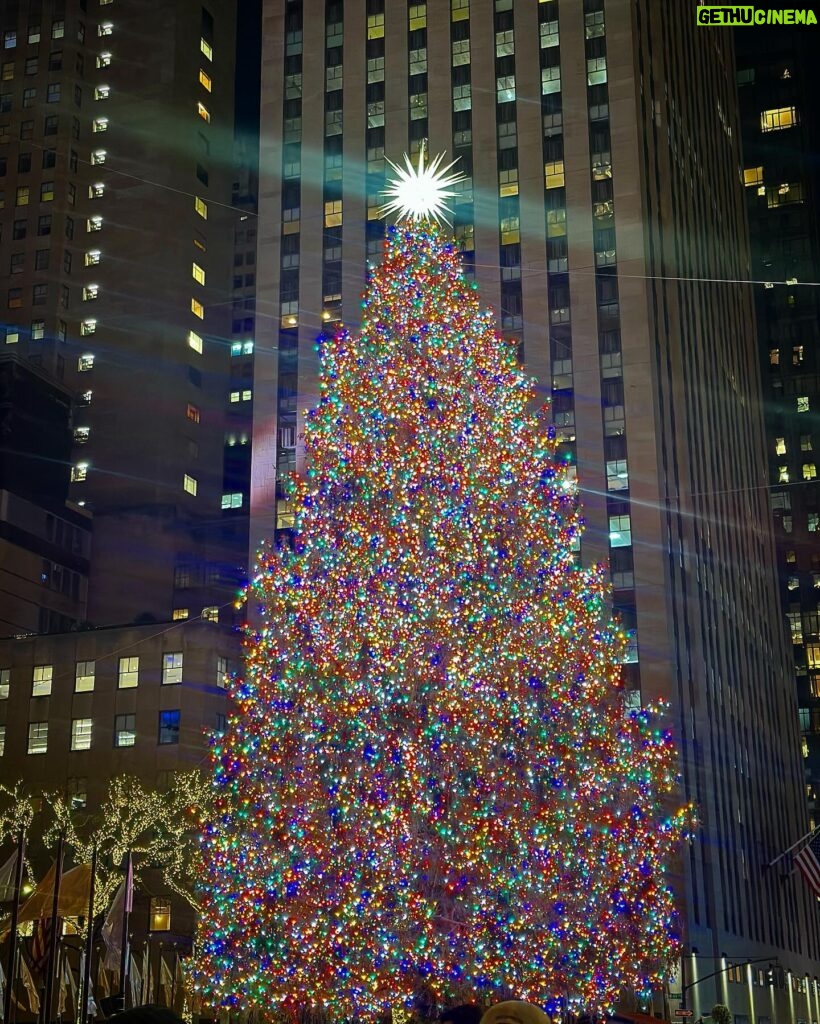 Nicky Hilton Instagram - The most New Yorkiest birthday for my little Teddy. Started the night at The Rockettes at Radio City Music Hall. 👯🎼 Followed by a visit to the Rockefeller Christmas tree 🎄. Window hopping on 5th Avenue and dinner at Serendipity’s. Perfect classic NYC. 🗽❤️🥰