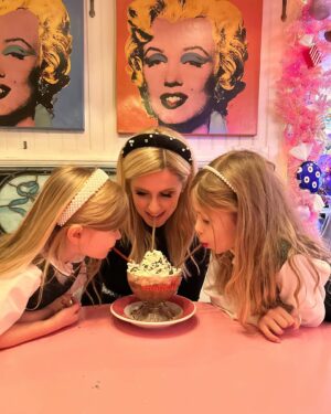 Nicky Hilton Instagram - The most New Yorkiest birthday for my little Teddy. Started the night at The Rockettes at Radio City Music Hall. 👯🎼 Followed by a visit to the Rockefeller Christmas tree 🎄. Window hopping on 5th Avenue and dinner at Serendipity’s. Perfect classic NYC. 🗽❤️🥰