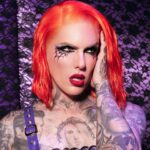 Nicole Faulkner Instagram - 🔥 New work! 🔥 @jeffreestarcosmetics Gothic Beach palette is the perfect blend of goth and glam! Love this color story so much!