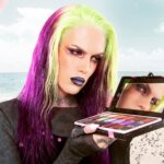 Nicole Faulkner Instagram - 🔥 New work! 🔥 @jeffreestarcosmetics Gothic Beach palette is the perfect blend of goth and glam! Love this color story so much!