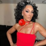 Nicole Faulkner Instagram - @michellevisage looked incredible last night for NYC @rupaulsdragrace Season 16 Premiere hosted by @viivhealthcare ❤️🌹💋 Makeup by me Hair @hisvintagetouch Wardrobe @artconn2