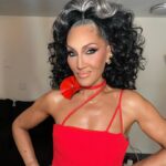 Nicole Faulkner Instagram - @michellevisage looked incredible last night for NYC @rupaulsdragrace Season 16 Premiere hosted by @viivhealthcare ❤️🌹💋 Makeup by me Hair @hisvintagetouch Wardrobe @artconn2