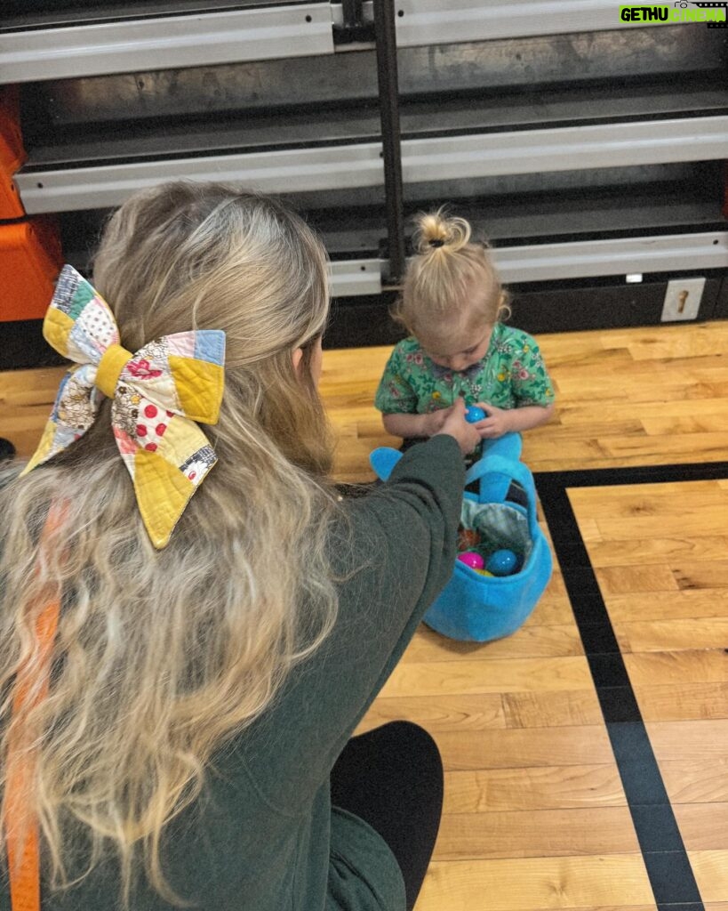 Nicole Franzel Instagram - Should we cut Arrows hair finally 🥲?! I’m thinking it’s time but also so scared to commit. Arrow had an Easter egg hunt today!! He had a lot of fun and can’t wait to do it again ☺️.