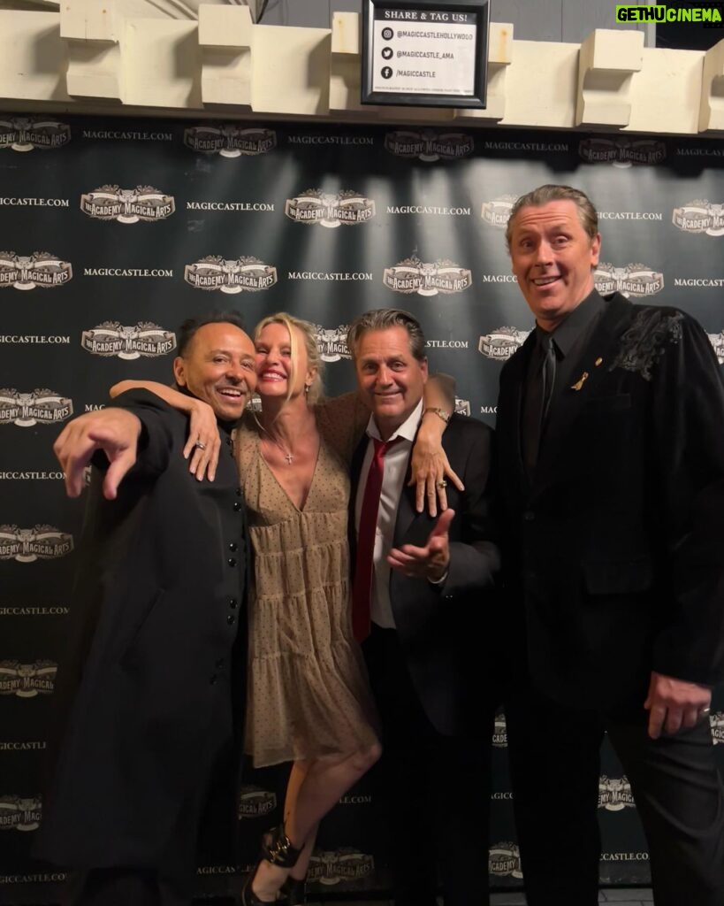 Nicollette Sheridan Instagram - The magicians assistant! An awe inspiring night of illusion and laughter at The Magic Castle 🎩🪄🐇… Thank you 🙏 @dannyscottmagic @dzmagi @jimmyvanpatten ❤️❤️❤️@magiccastlehollywood