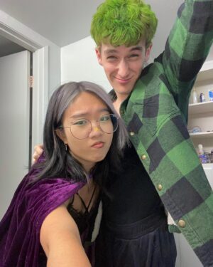 Nina Lu Instagram - beast boy and raven 💚💜