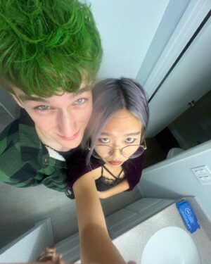 Nina Lu Instagram - beast boy and raven 💚💜